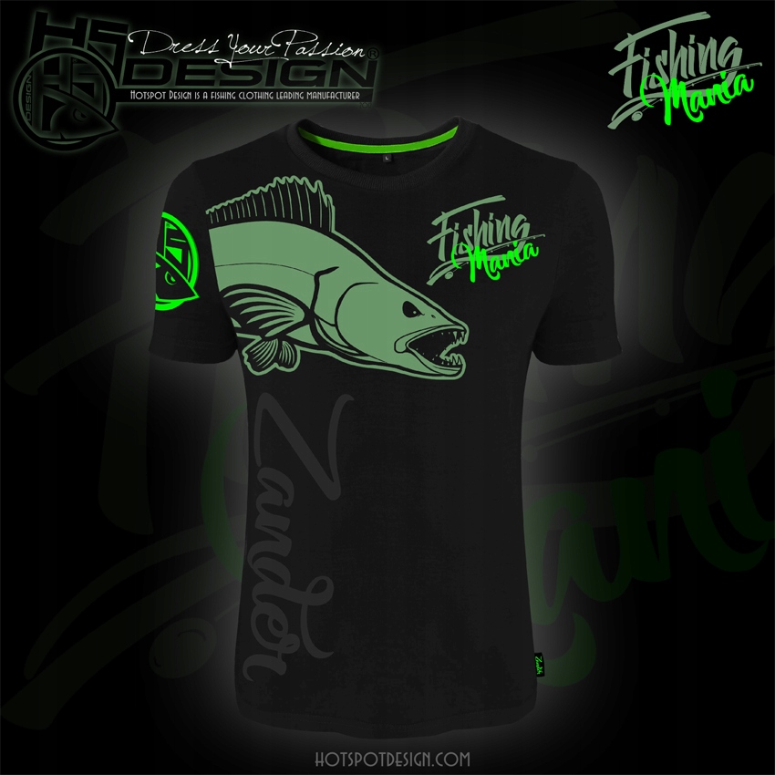Tričko Zander Fishing Mania – Hotspot Design – velikost M