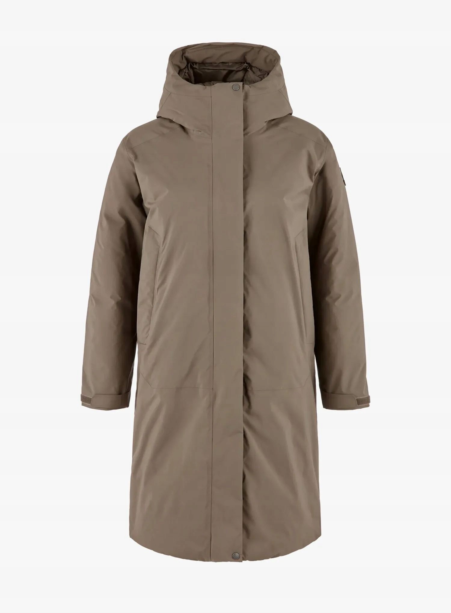 Dámský kabát Fjallraven Ovik Gtx Padded Parka suede hnědý Xs