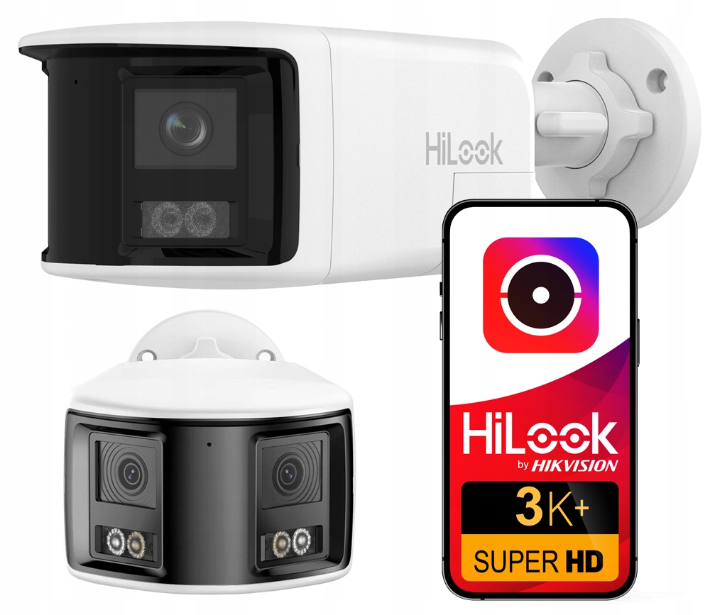 Ip kamera 6MPx Panoramatická IPC-B460HAD-LUF/SL DualLens HiLook od spoločnosti Hikvision