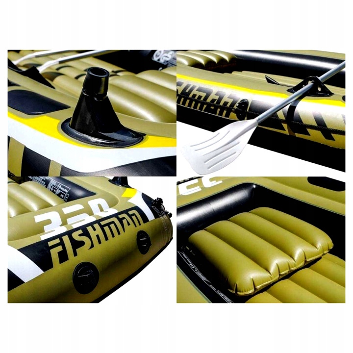 Ponton rybacki FISHMAN ŁATKI + pompka + wiosła Kod producenta JL007209-1N