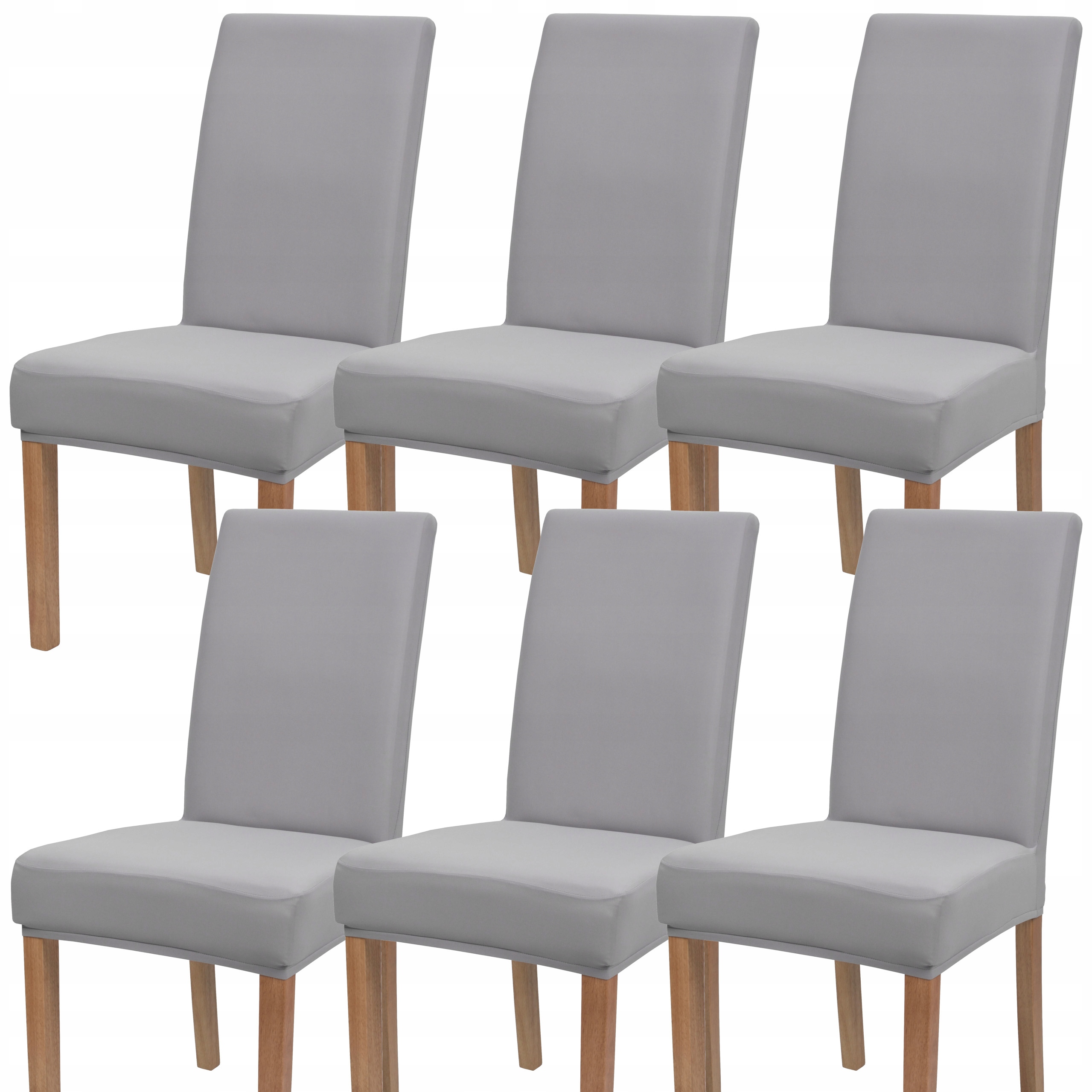 

Elastyczne Pokrowce Na Krzesła Szare 6 Szt