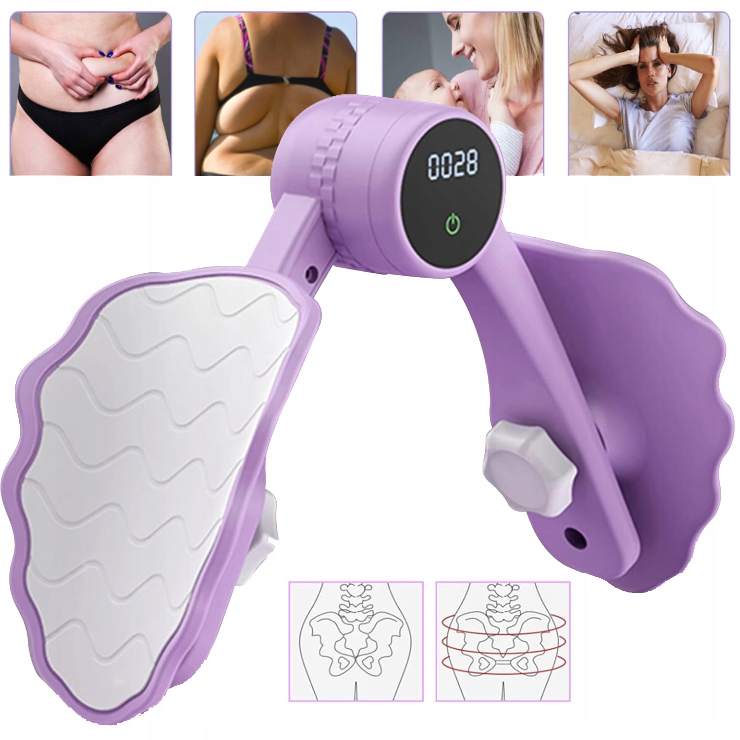 TRENER DNA MIEDNICY, PRZYRZĄD TRENINGOWY POŚLADKÓW, KOREKCJI POŚLADKÓW