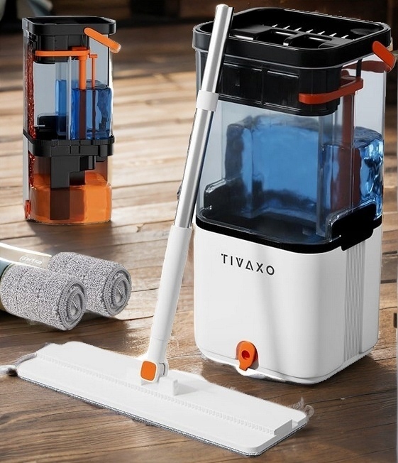 Smart mop płaski z separatorem wody brudnej i czystej Tivaxo S22