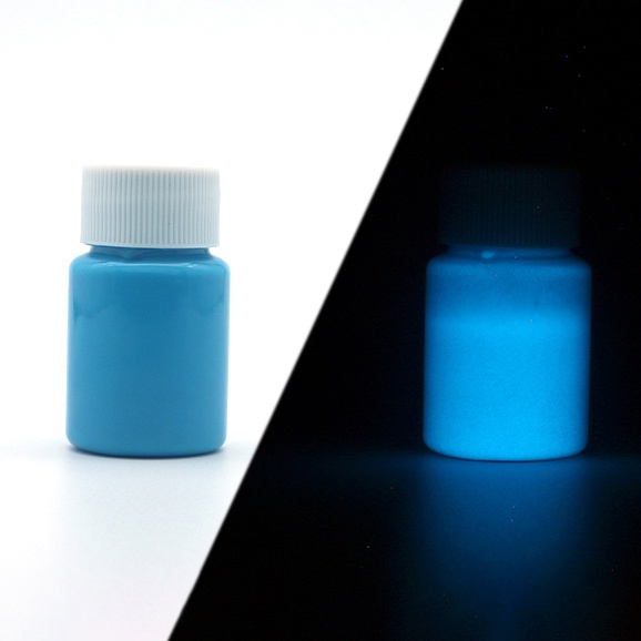 DIY jasna świecąca farba fluorescencyjna niebieski