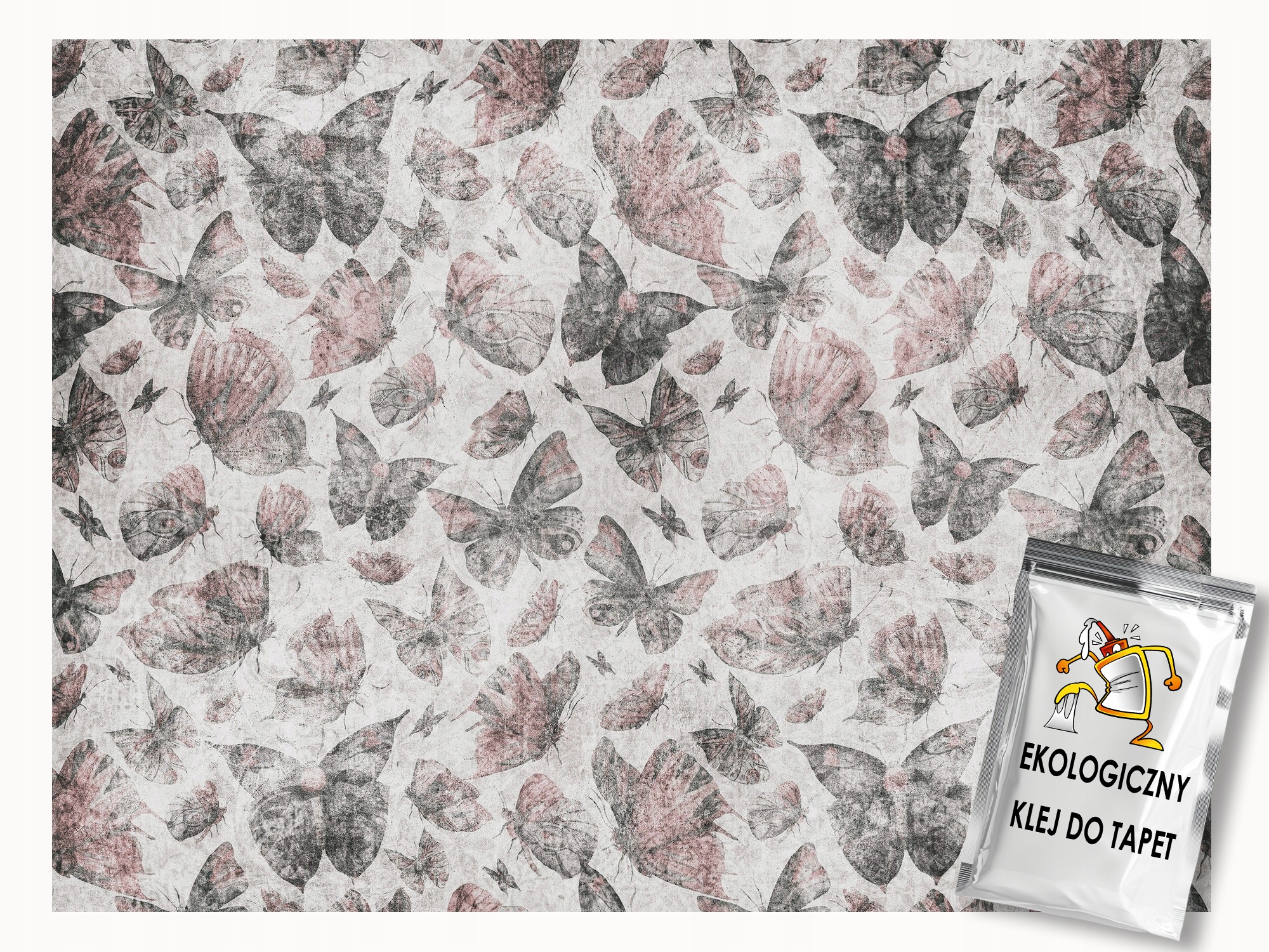 Fototapeta Flizelina Hmyz Motýli Shabby Chic Vintage Retro 350x250 lepidlo