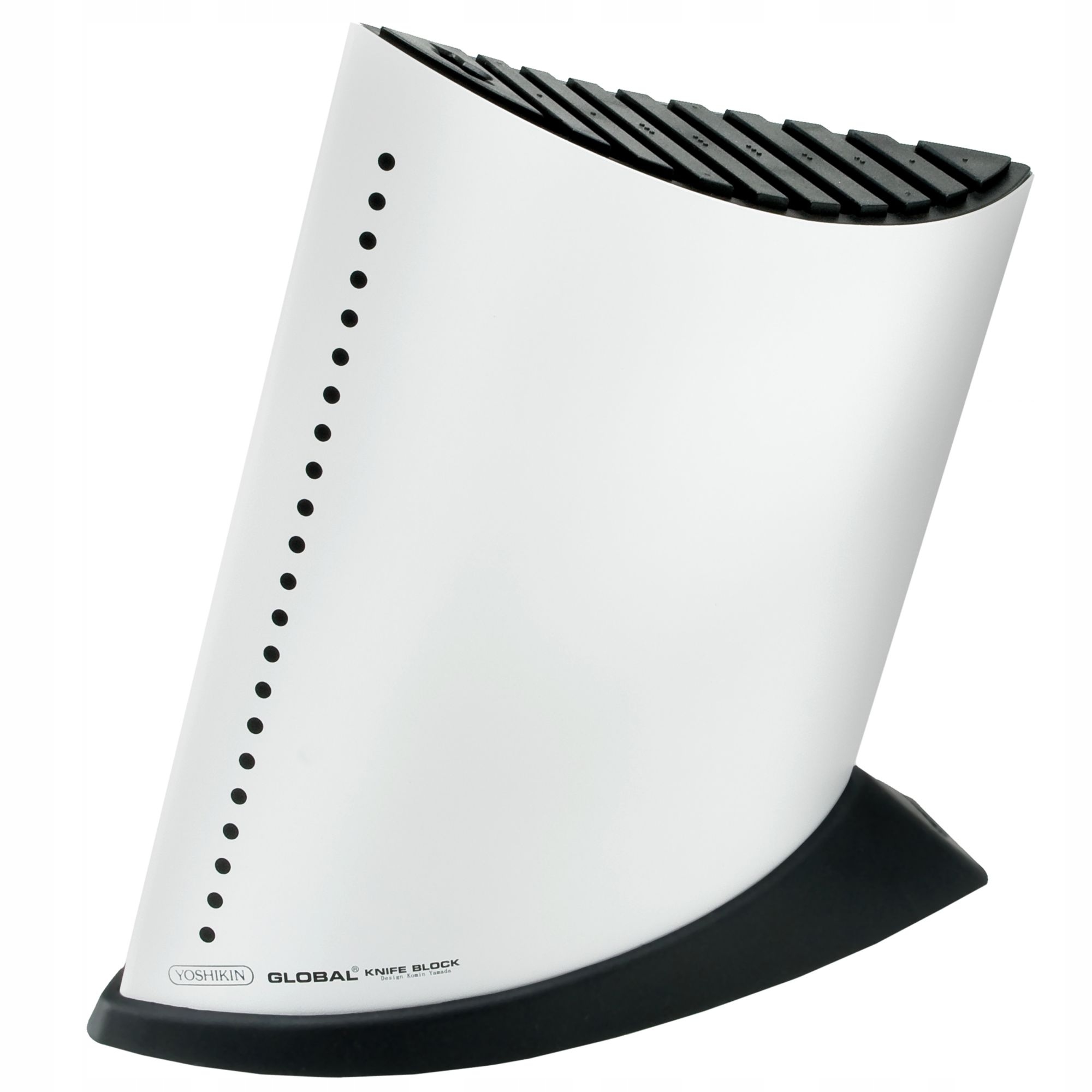 Blok na 9 nožov v tvare plachetnice – biely Global