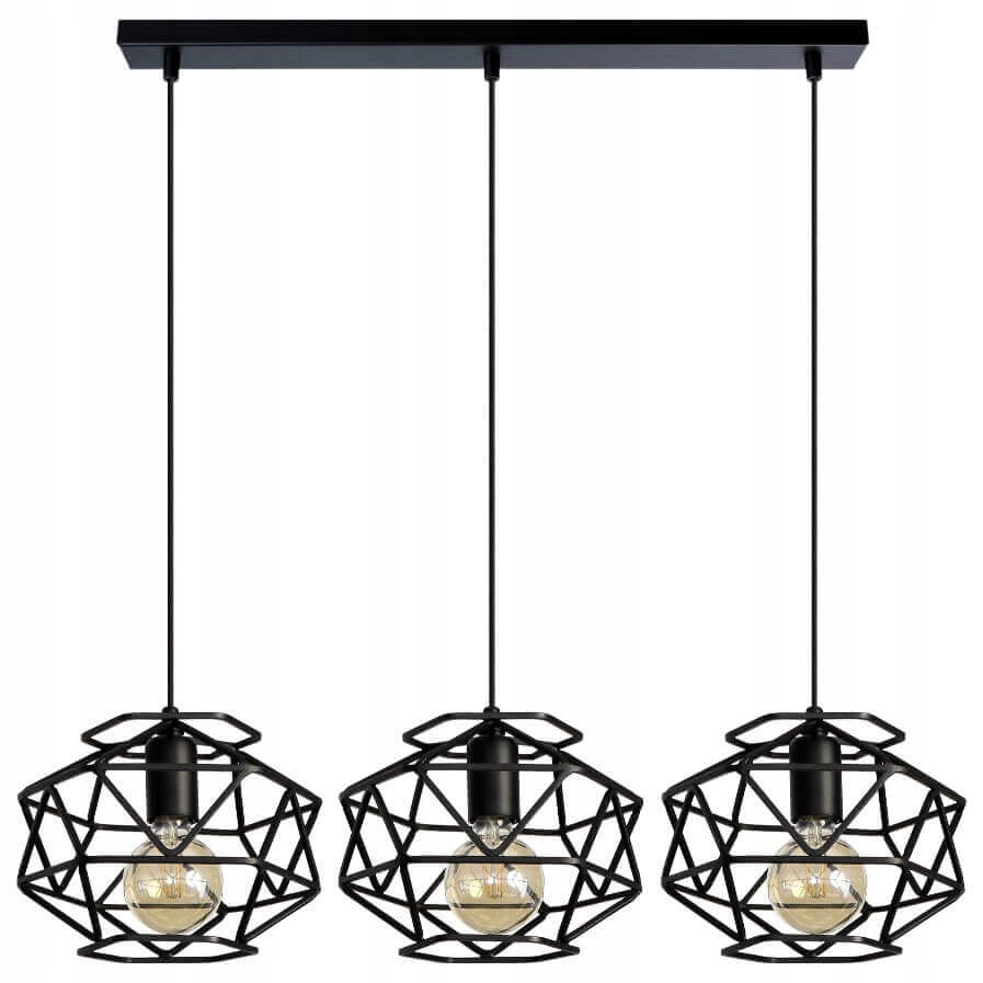 Moderní závěsné lampy Loft Cage 2701/Z-B-3