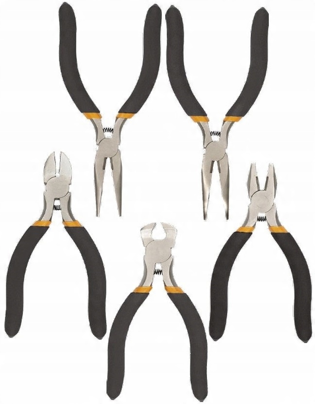 

Szczypce precyzyjne Mini 115mm Zestaw 5szt Solidne