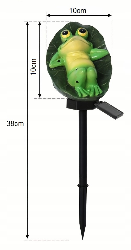 OGRODOWA LAMPKA SOLARNA LED ŻABA Kod producenta 3227