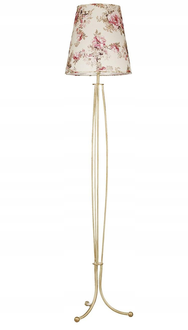 Stojacia lampa Sara Béžový Abažúr 1xE27 165 cm Podlahová lampa Obývacia izba