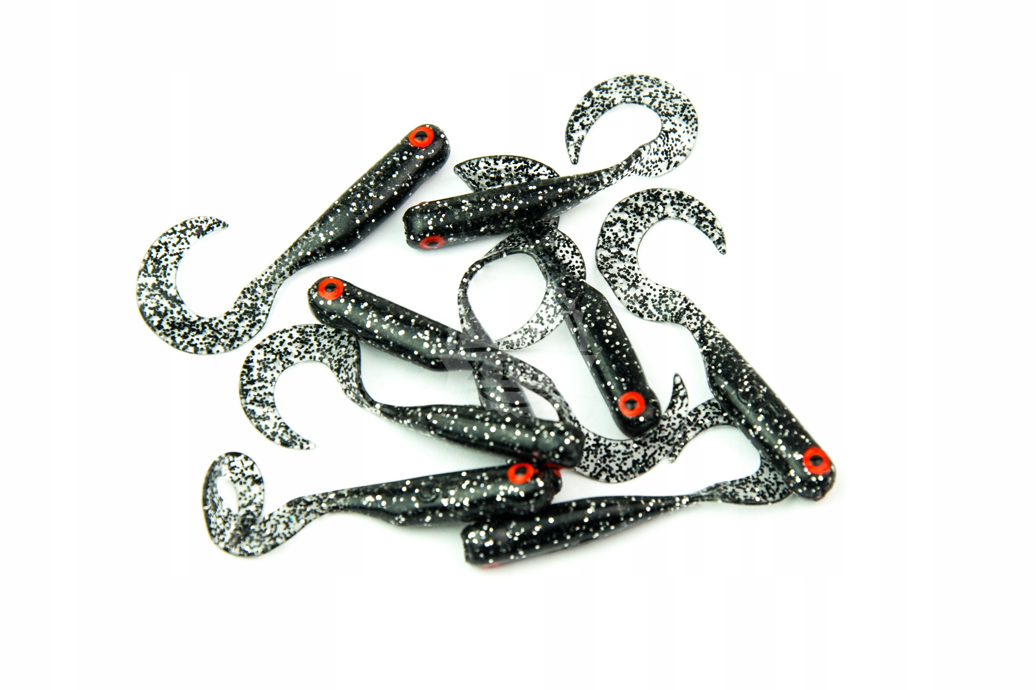 Gumy Great Fish GF1 Twister (49mm) kolor Glitter graphite 10szt.