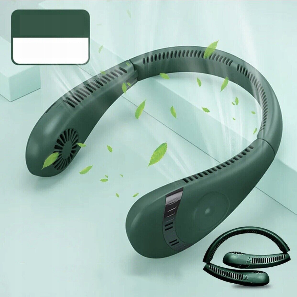 WENTYLATOR OSOBISTY ŁADOWANY PRZEZ USB MINI WENTYLATOR NA SZYJĘ 5000MAH Marka inna