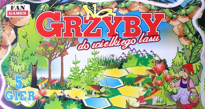 

Na grzyby 5w1 gier dla dzieci gra planszowa