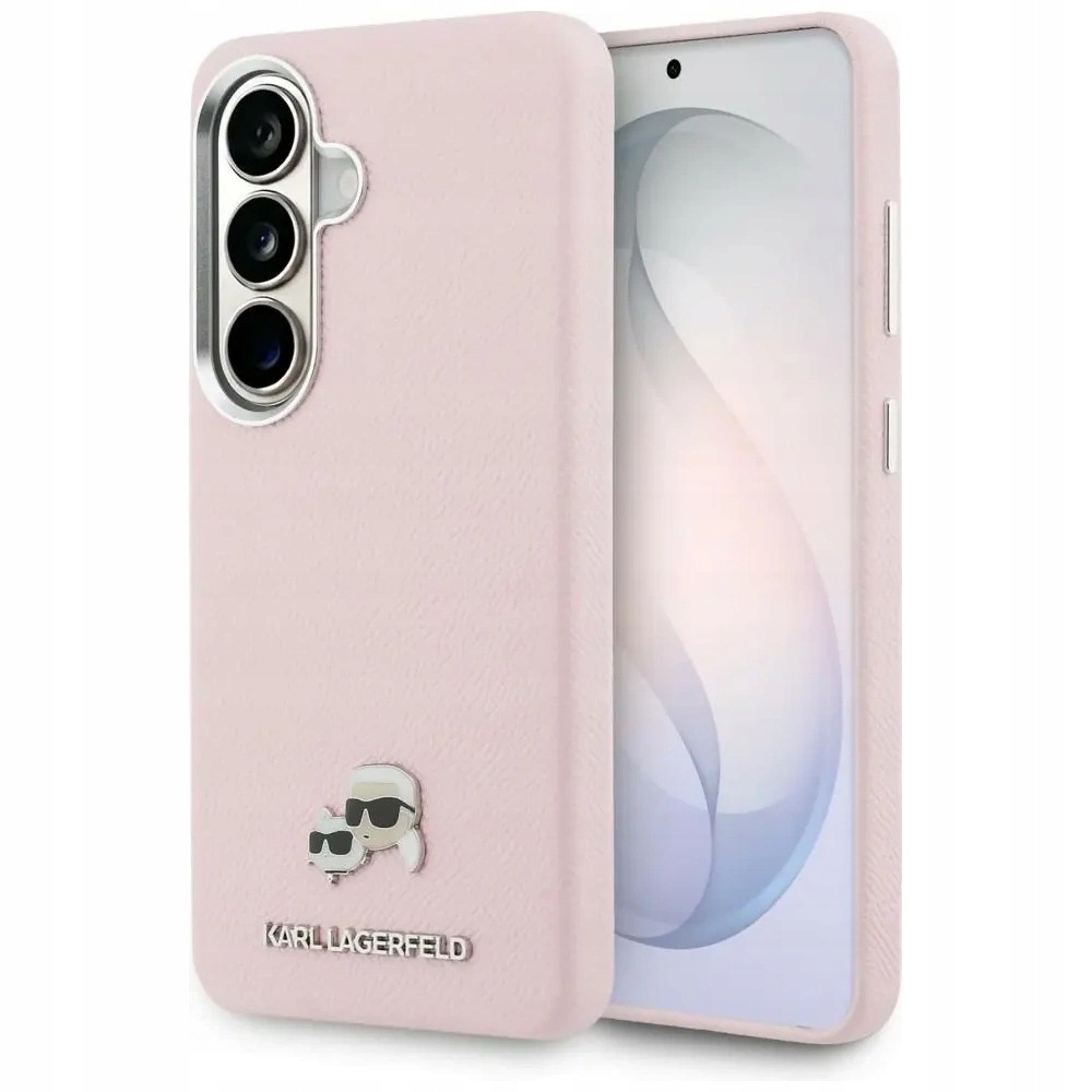 Pouzdro Karl Lagerfeld Saffiano MagSafe Galaxy S26+ Plus Růžové