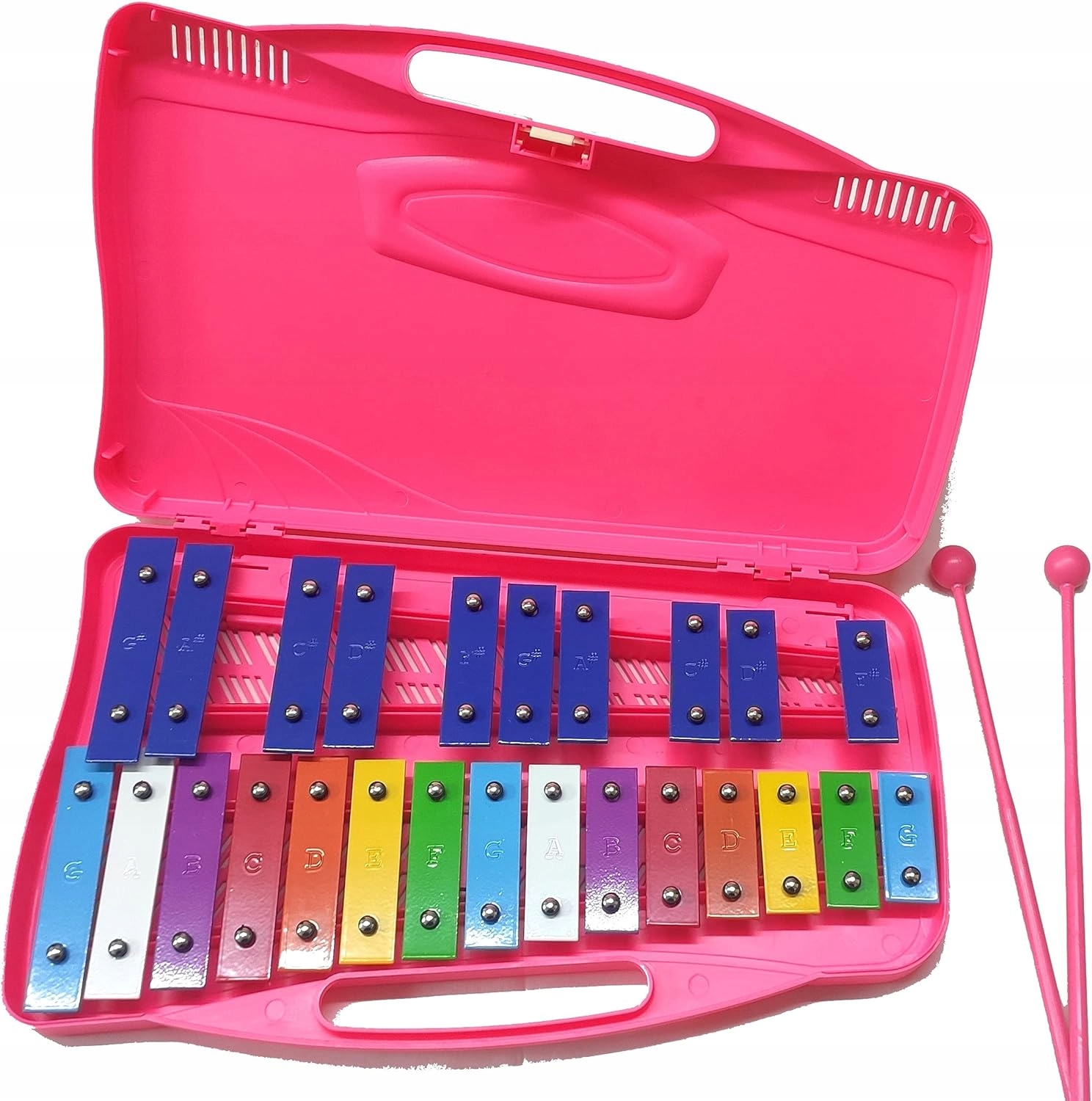 Alysée - Metalofon dzwonki cymbałki różowe