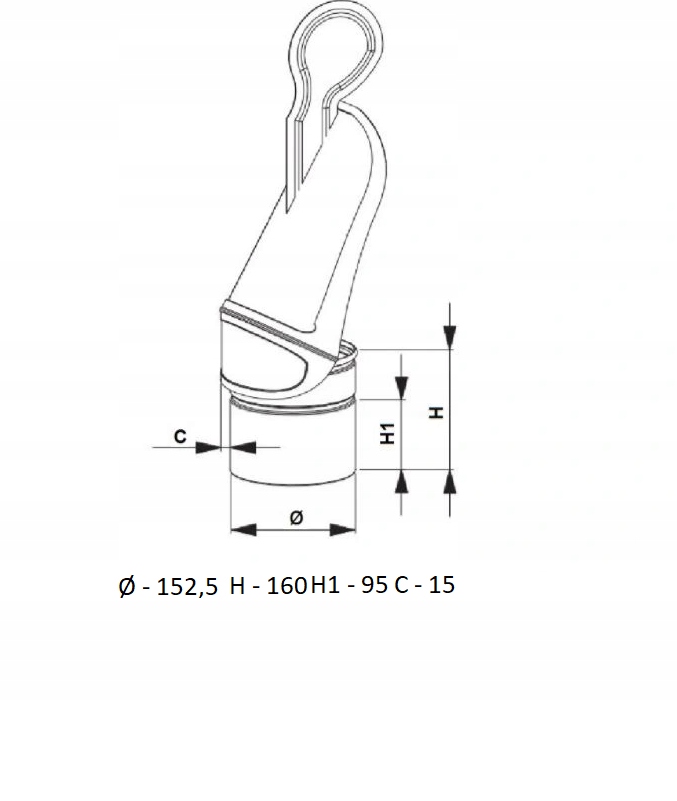 AWENTA NASADA OBROTOWA STRAŻAK NOS150 Szerokość produktu 152.5 cm