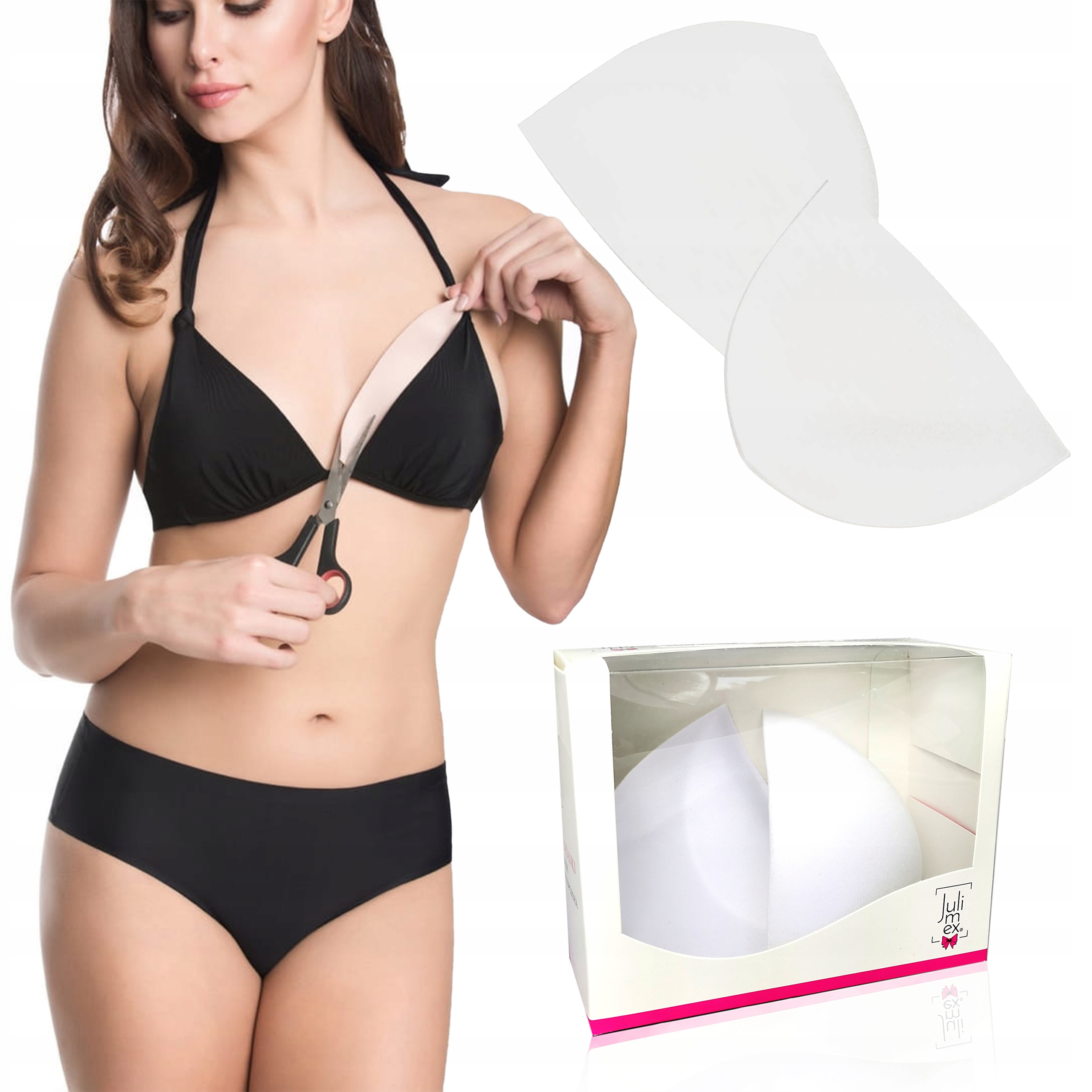 

Julimex Wkładki z Pianki Push-up WS-18 Białe C/D