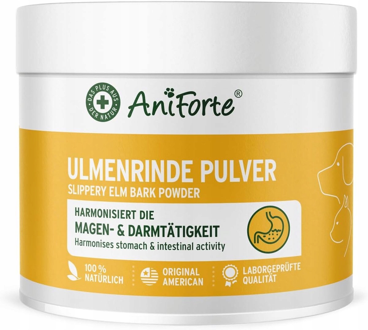AniForte Kůra Jilm – Prášek Na Podporu Trávení Pro Kočky/psa 100g