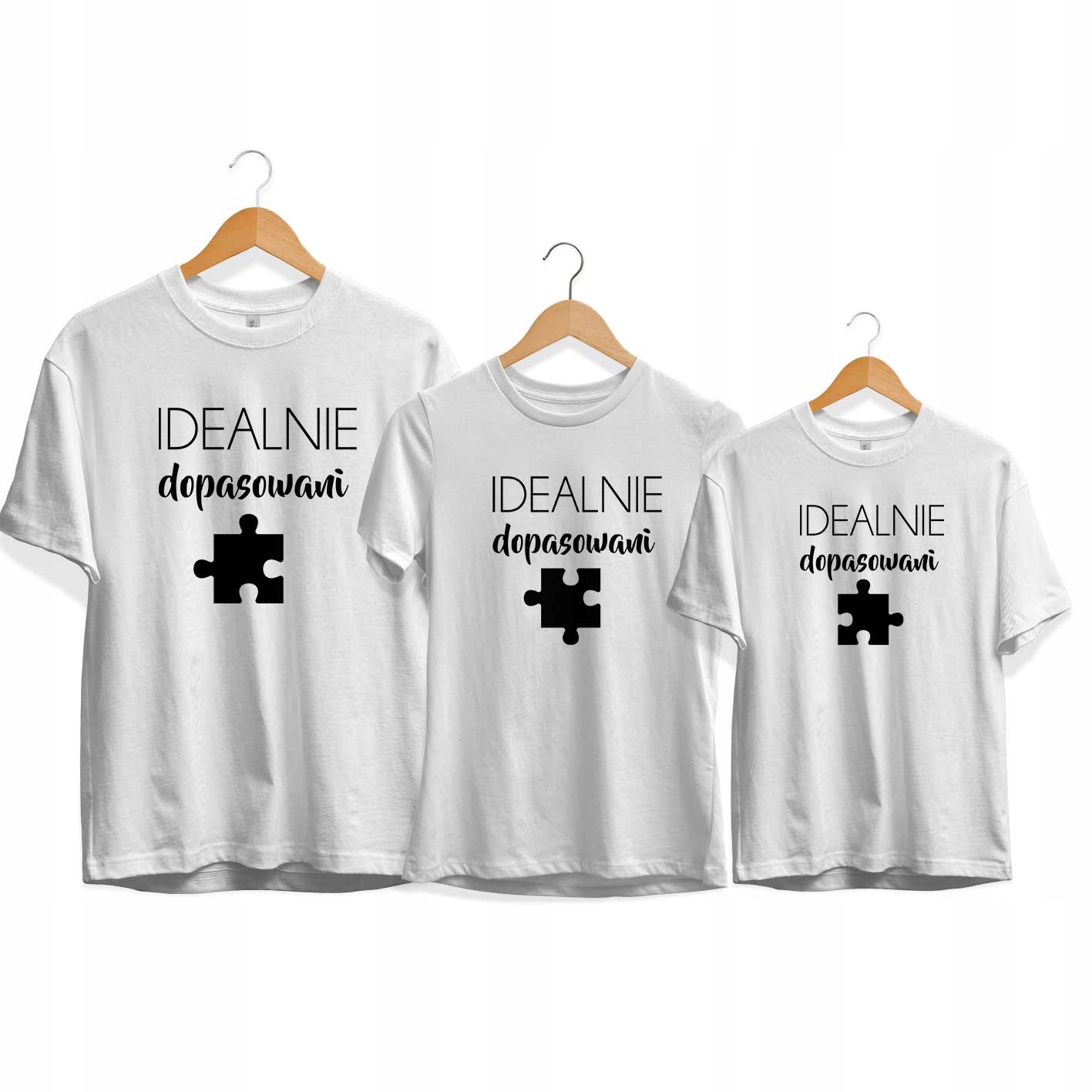 

Koszulki dla rodziny Zestaw koszulek dla 3 osób