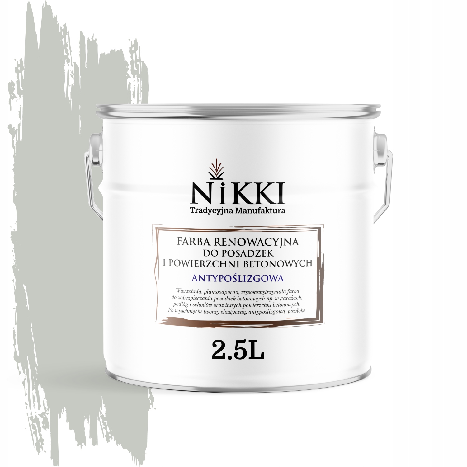 Renovačná Farba Na Podlahy Protišmyková Biela Papyrus Ral 9018 2,5L