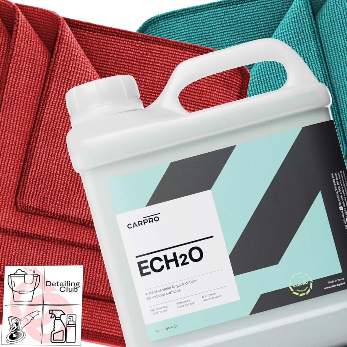 Carpro ECH2O Všestranný Koncentrát Bezvodé Umývanie Quick Detailer 4L