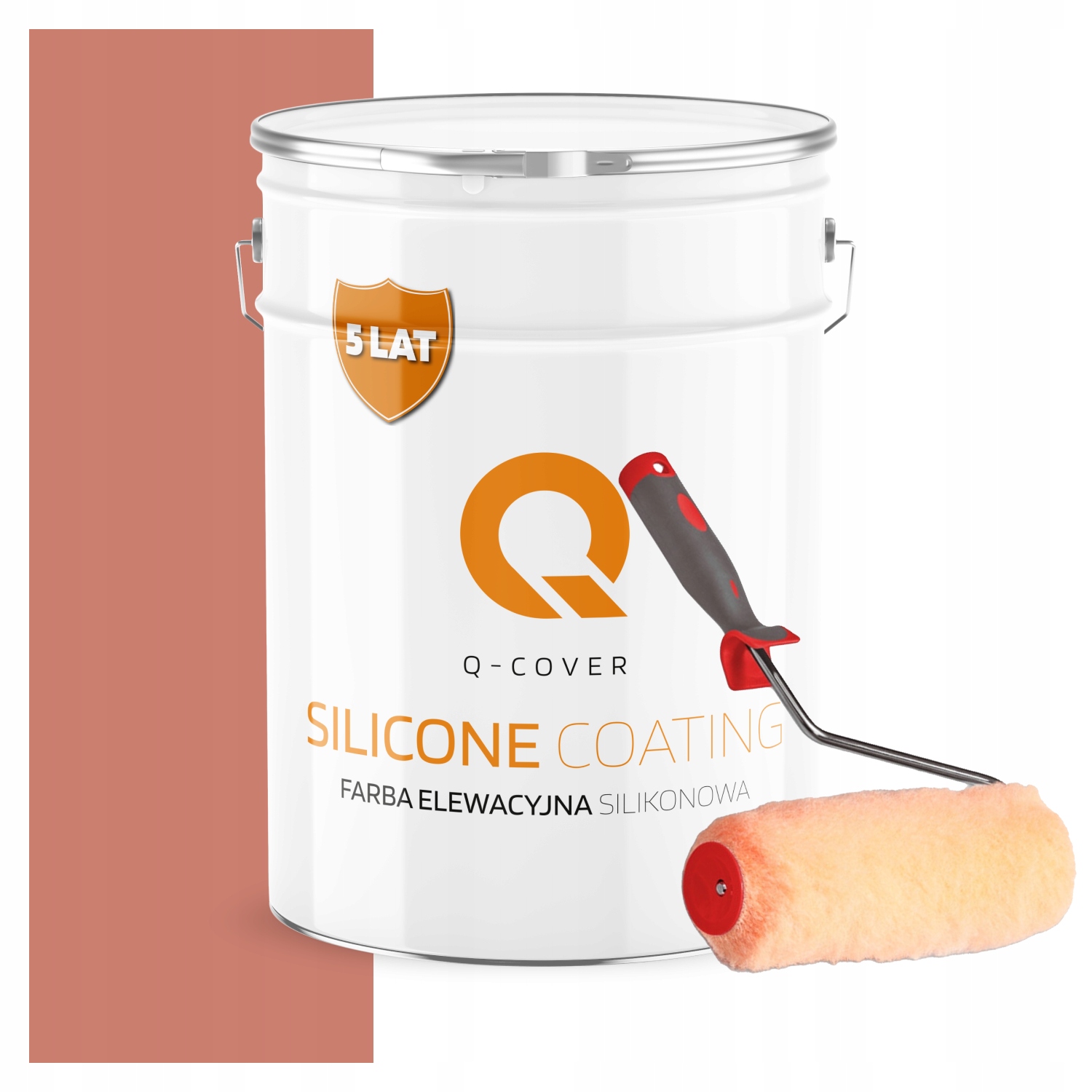 Vonkajšia fasádna farba na omietku 10L Farba lososová valček