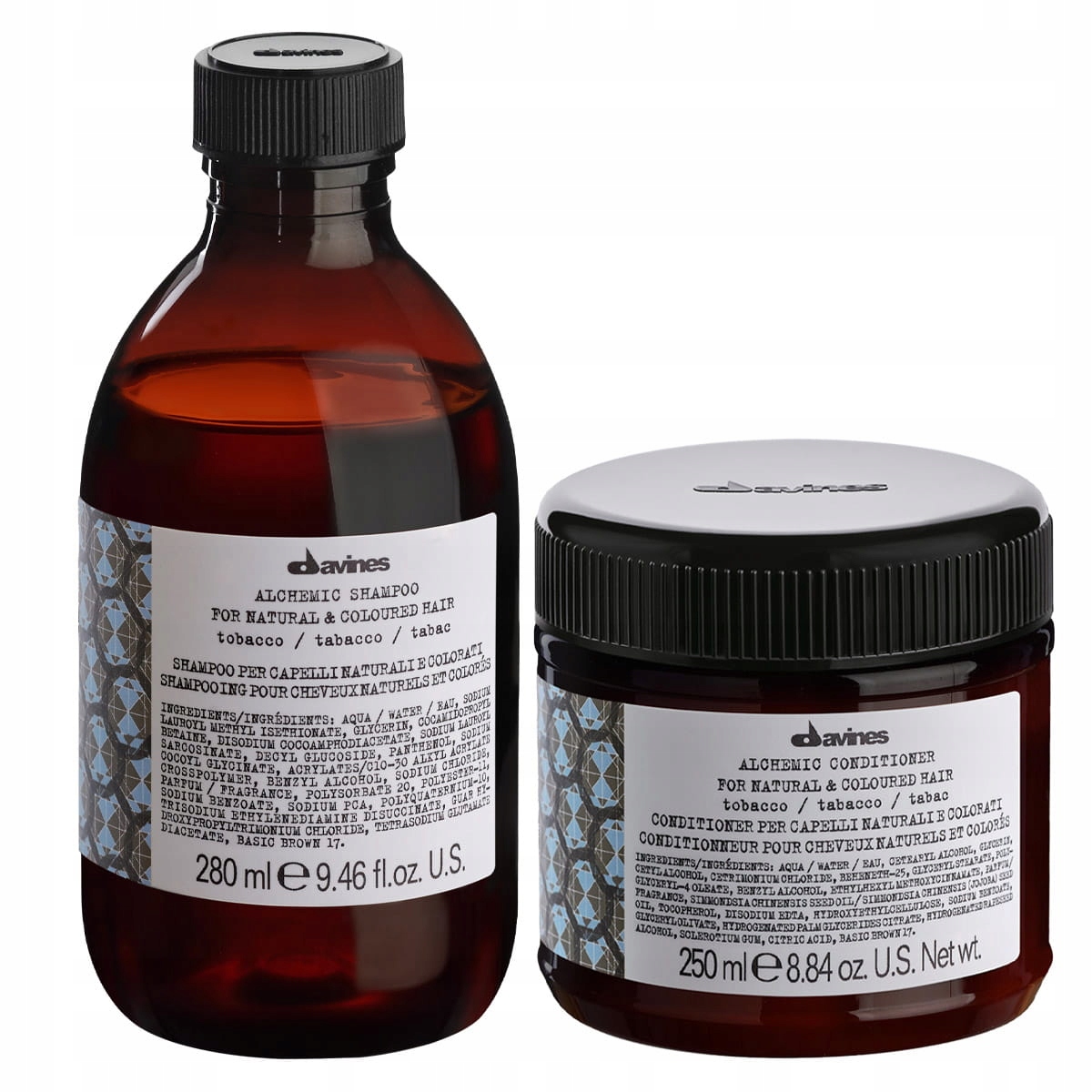 Davines Alchymický šampon kondicionér pro hnědé vlasy Tobacco