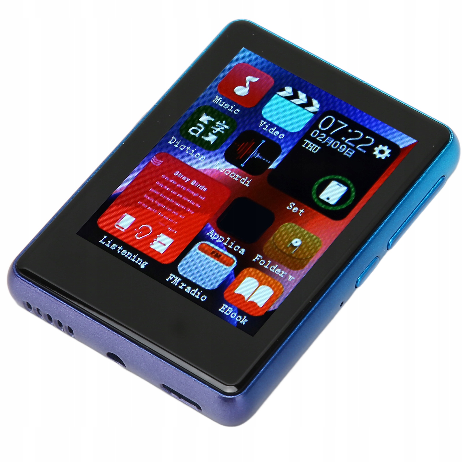 Odtwarzacz MP3 Bluetooth 5.0 HD Pełny ekran dotykowy Obsługa H6