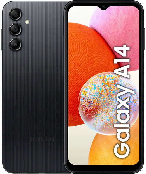 Смартфон Samsung Galaxy A14 4 ГБ / 64 ГБ 4G (LTE) черный