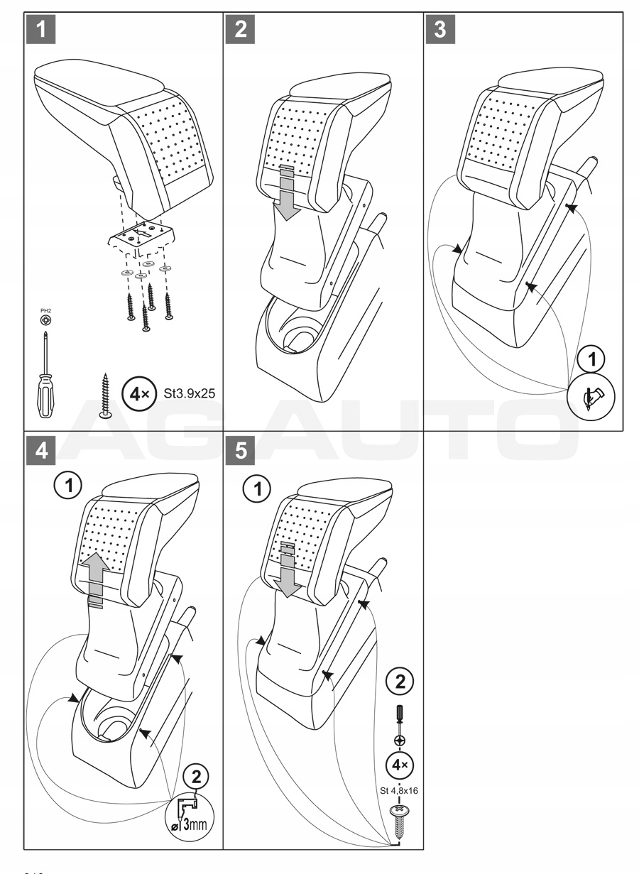 PODLOKIETNIK STANDARD Citroen C3 II 2009 2016 Part manufacturer Rati
