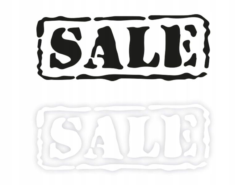 SALE W01 - Naklejka na samochód na auto KOLOR