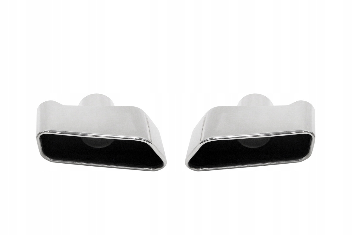 Koncovka tlmiča 180x80 mm, vstup 60 mm Bmw 525, leštená sada
