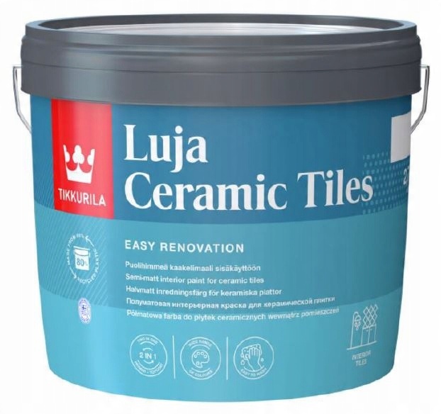 

Tikkurila Luja ceramic Tiles Biała 2,7L