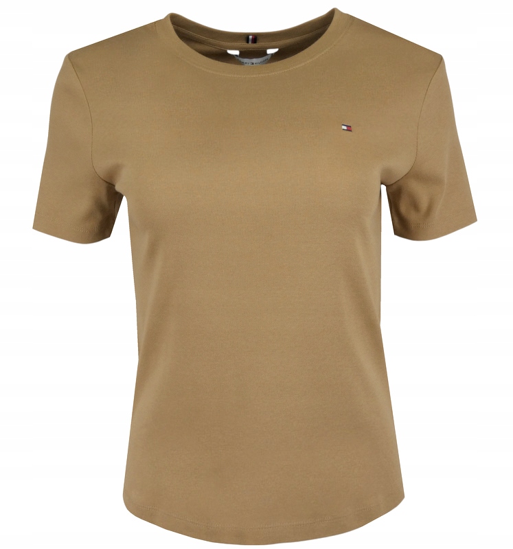 Tommy Hilfiger dámské tričko, hnědé, M