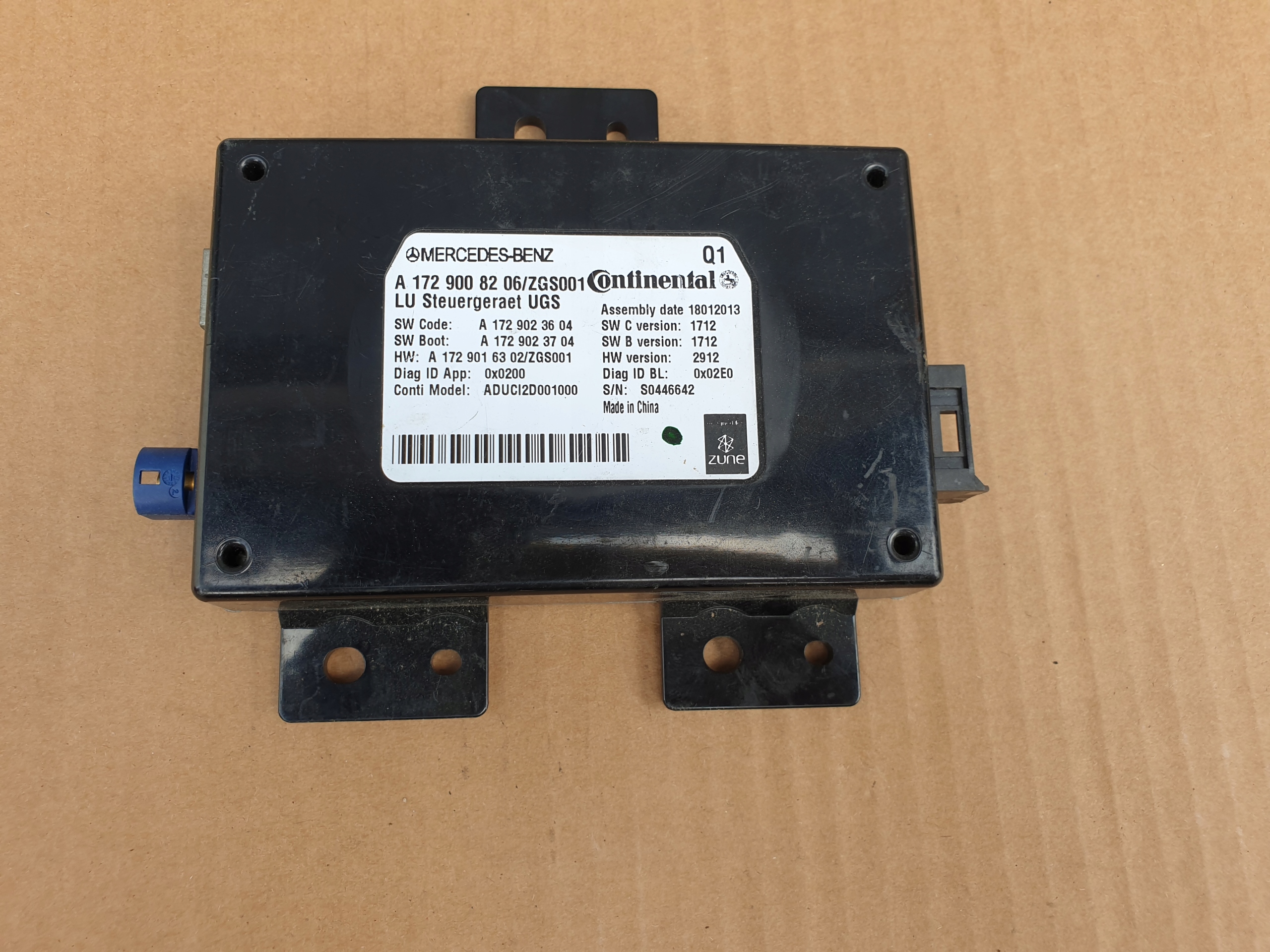 module control unit RADIA MERCEDES C B W176 W212 OE EU