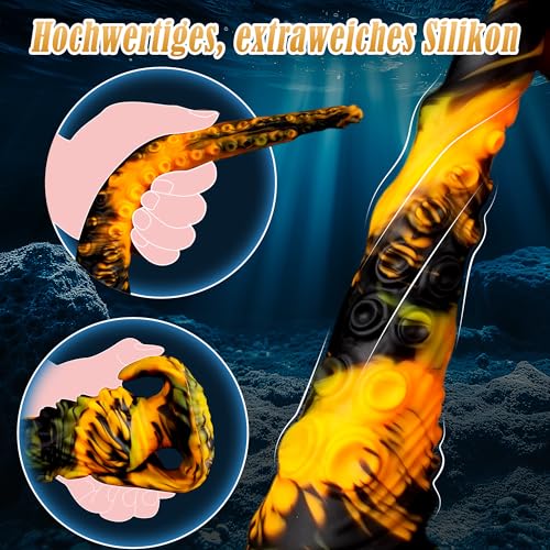 FANTASY Dildo XXL 34cm Długi Silikonowy Analplug Smok dla Par — miniatura 6