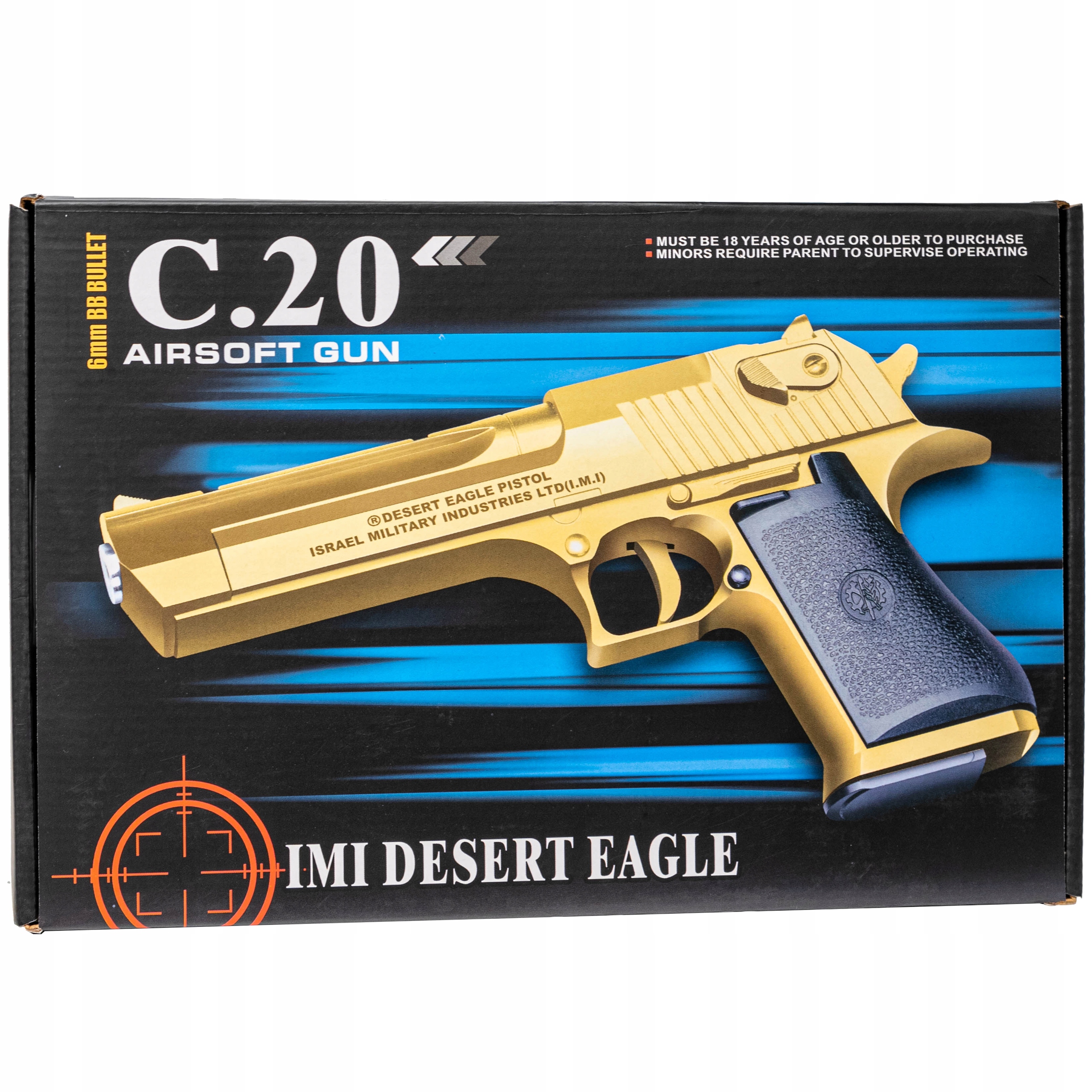 PISTOLET METALOWY DEAGLE NA KULKI PLASTIKOWE Certyfikaty, opinie, atesty CE EN 71