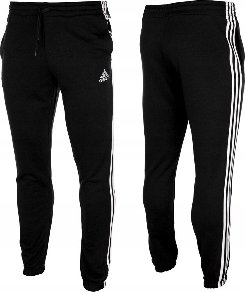 Pánské Kalhoty Adidas Essentials Tapered Elasticcuff 3 Stripes Pant vel. S