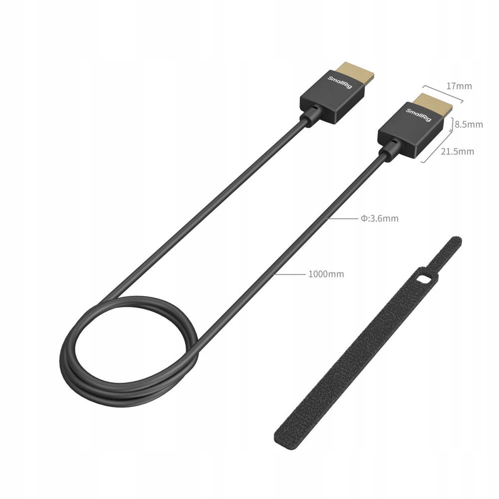 Kabel SmallRig 4794 Ultra-Slim 4K HDMI Data Cable A to A 100cm Długość kabla 1 m