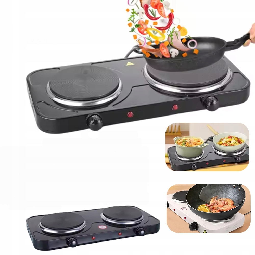 Kuchenka Elektryczna Dwupalnikowa Płyta Przenośna Na Prąd