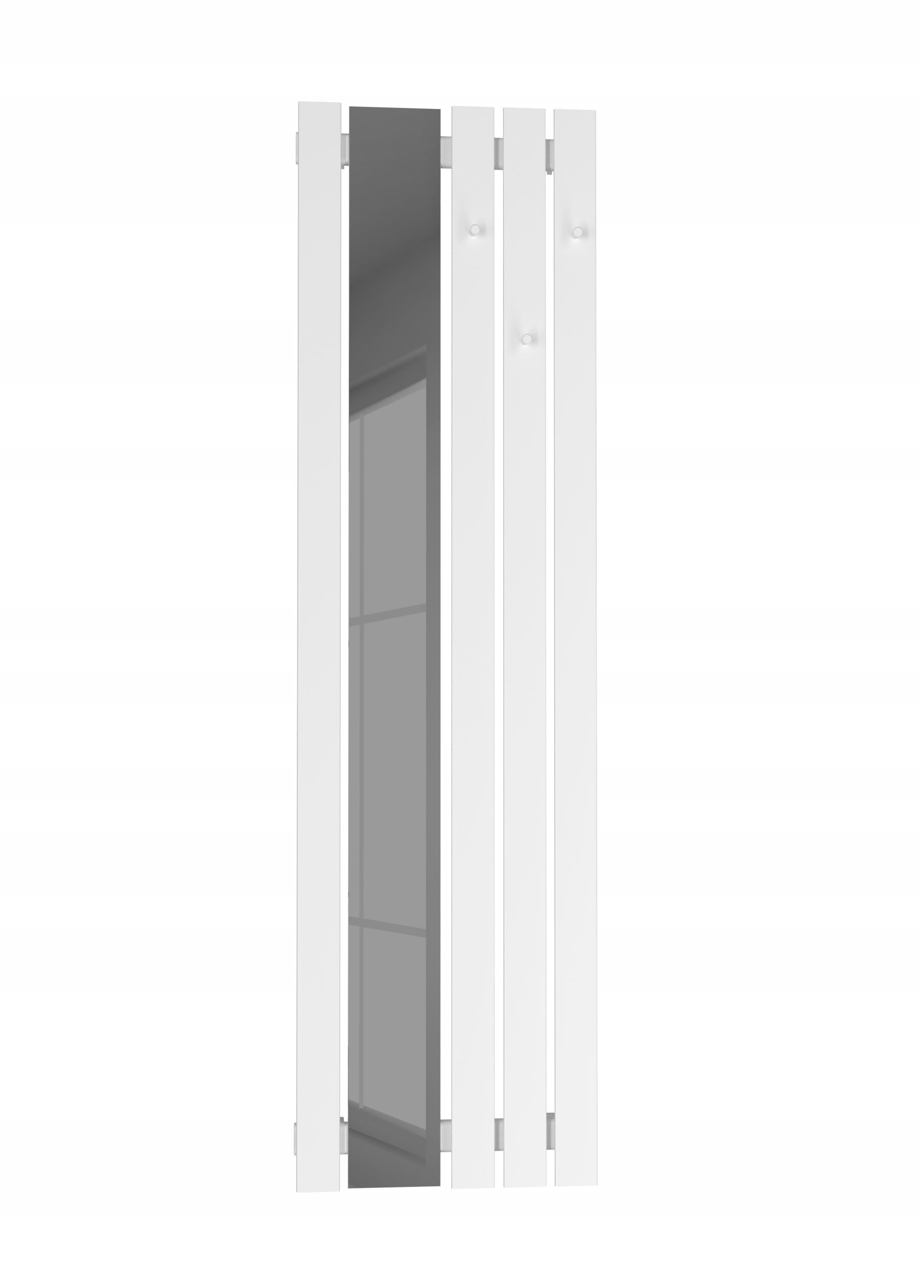 Dekoratívny panelový radiátor Bello Mirror Hook 120/52 Biely Mat