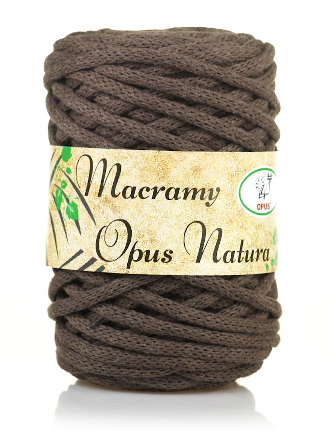 Sznurek|opus|macrama 5MM|MACRAMY|NR 117 Brąz