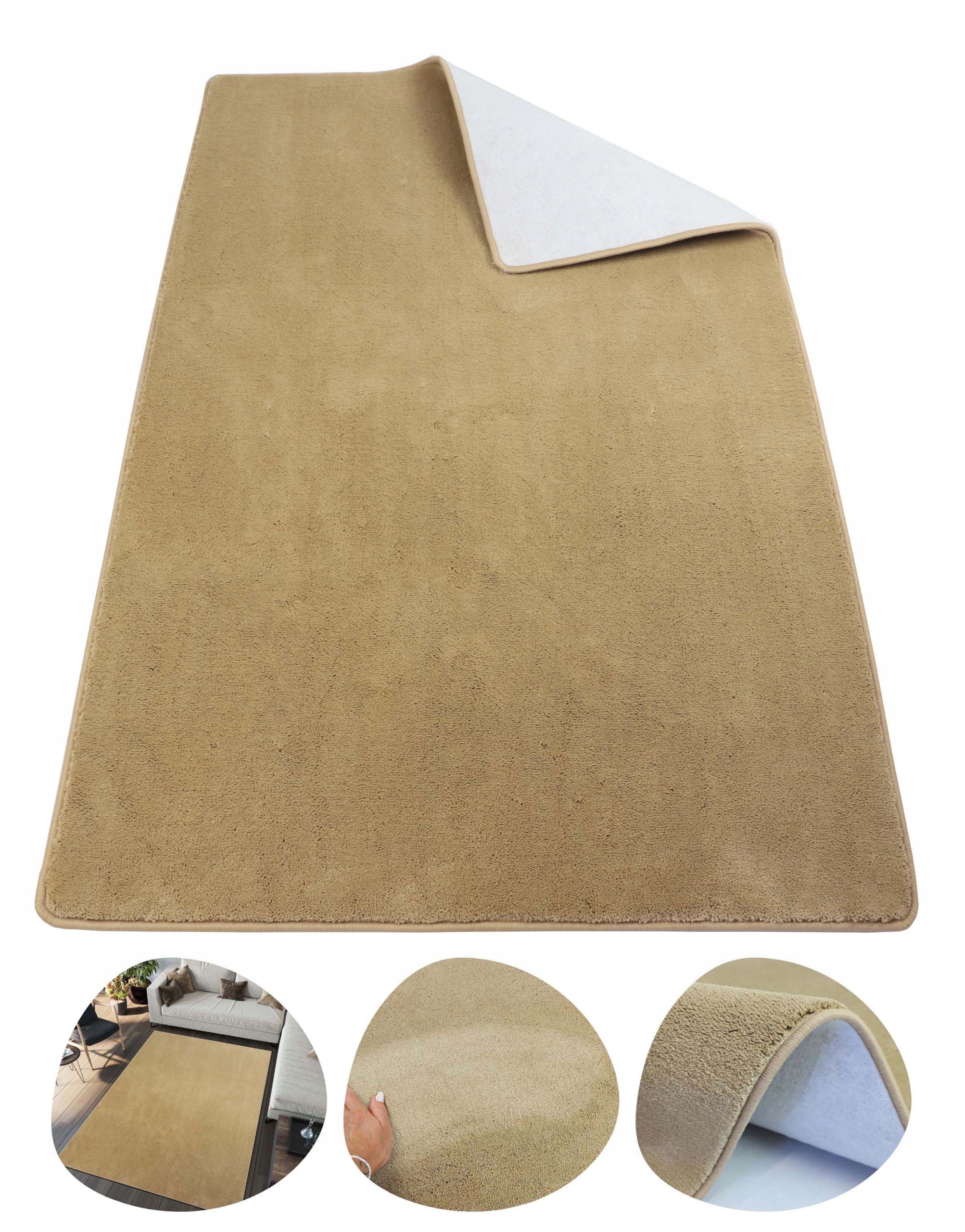 Silný Hustý Koberec Do Obývacího Pokoje Měkký Béžová Elegance 100X200 Harmony Lux