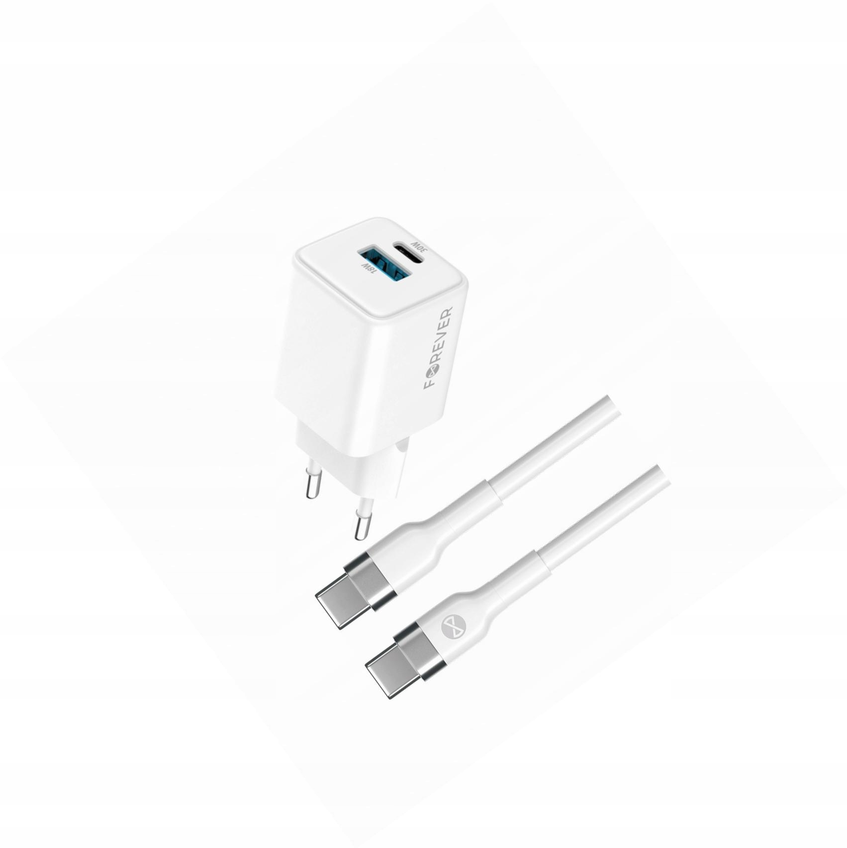Szybka ładowarka GaN 30W Usb i Usb-c z kablem do Motorola Edge 60 5G