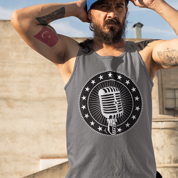 TANK TOP HORROR/ROCK 50S DOO WOP SOCK Rozmiar M