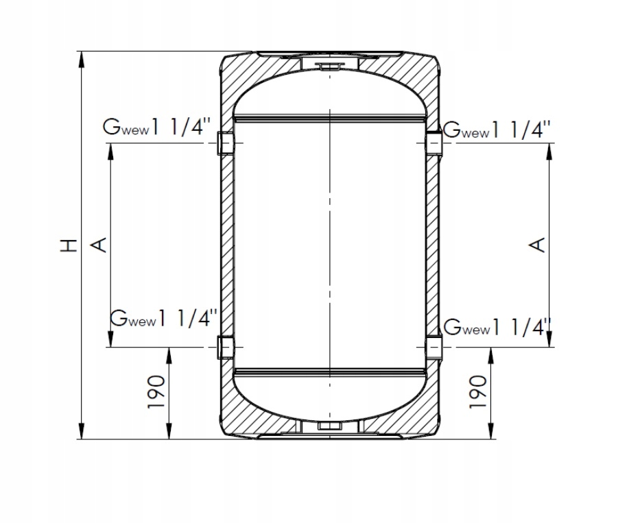 Bojler do pomp ciepła 80 l Trinnity wiszący Marka Trinnity