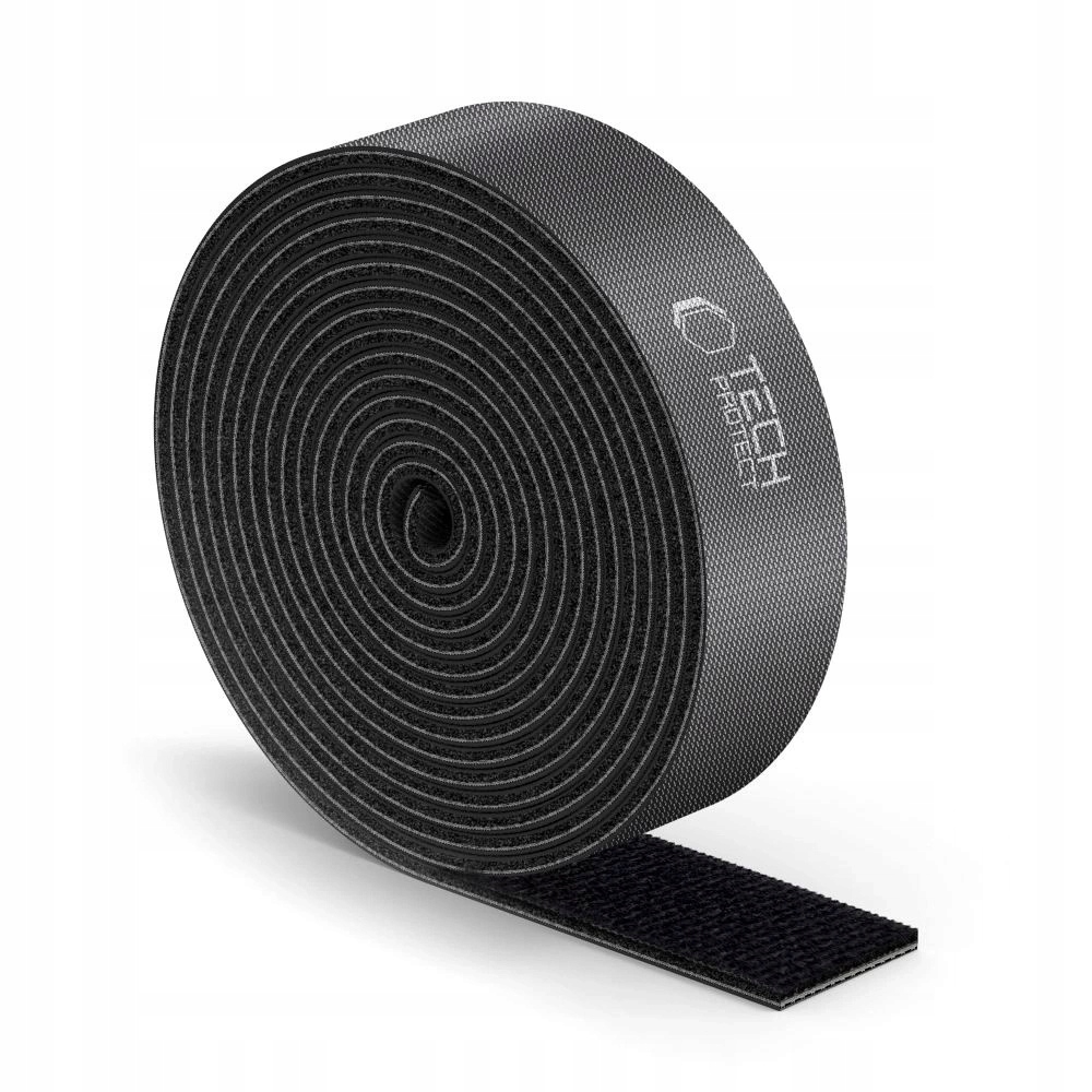 Organizer do kabli Tech-Protect Velcro Cable 3m czarny