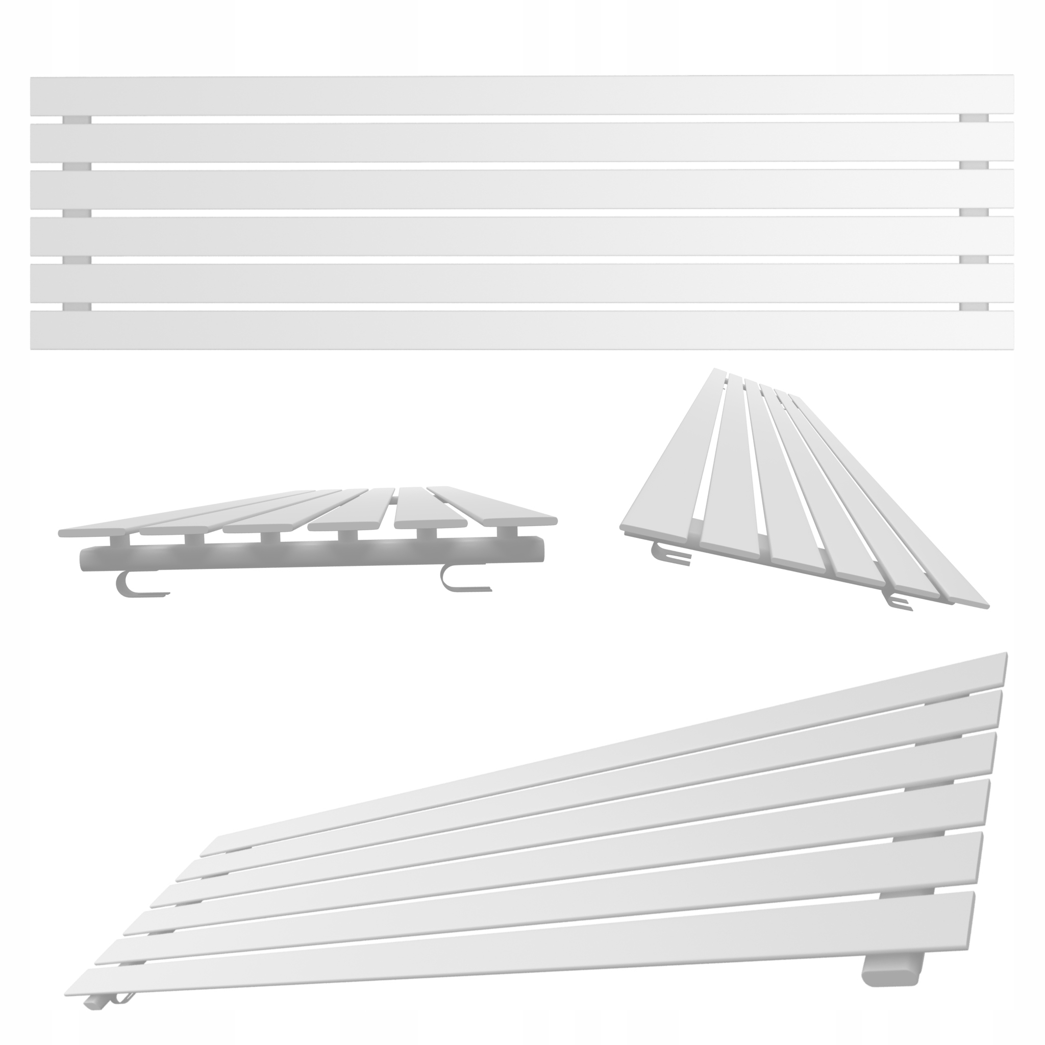 Horizontální pokojový radiátor Belloslim 45x120 bílý M