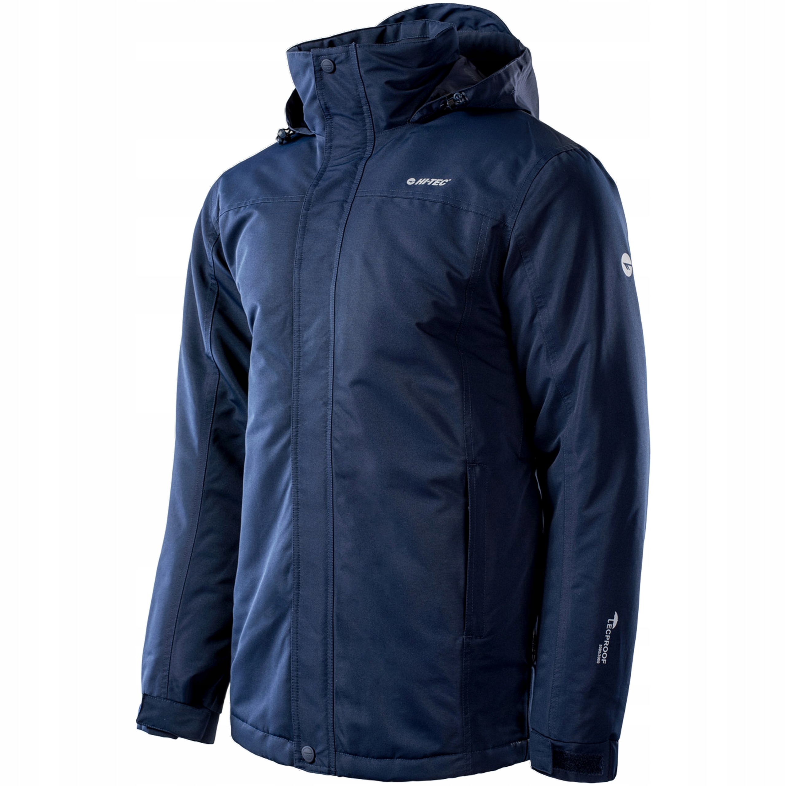 Pánská Zateplená Bunda Membrána 3000 MM Hi-tec Chris, Tmavě Modrá, Velikost L