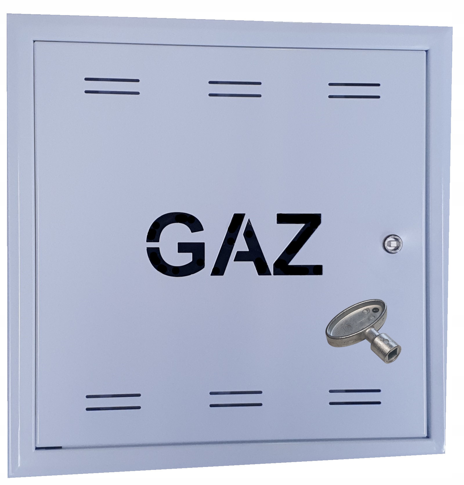 Plynová Dvířka Kovová Krabička 40x40x5 Bílá Na Klíč Polské